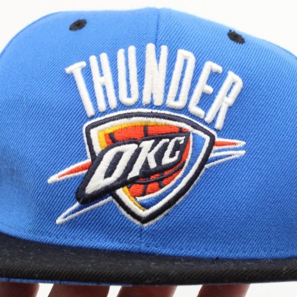 OKC Oklahoma City Thunder Mitchell & Ness Kevin Durant #35 Snapback Cap Hat - Picture 1 of 8